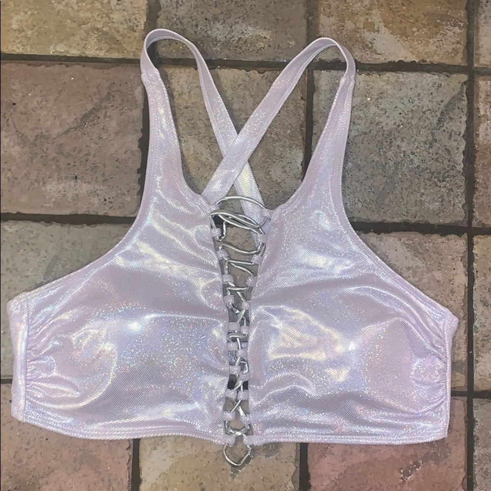 Glitter bandeau/crop top